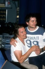 Director Ethan Hawke Jeff Tweedy of Wilco work in the studio on a - Old Photo 3