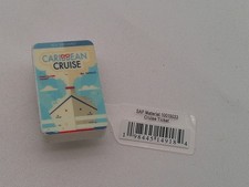 Crocs Jibbitz Caribbean Cruise Ticket Shoe Charm Blue Travel Ship Accessory