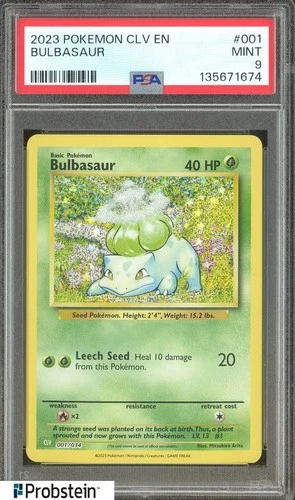 2023 Pokemon CLV EN #001 Bulbasaur PSA 9 MINT