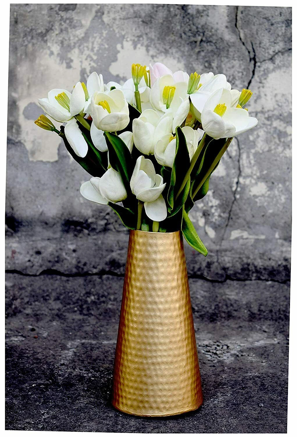 Metallic Flower Vase ( Golden)