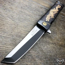 8" DRAGON Tanto Japanese Style Katana Assisted Spring Folding Pocket Knife NEW