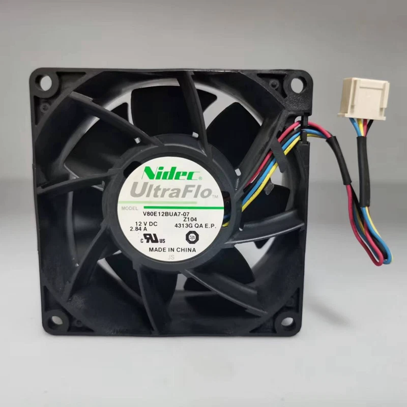 Nidec V80E12BUA7-07 DC12V 2.84A 8038 8cm 4pin Cooling Fan - Image 4 of 4