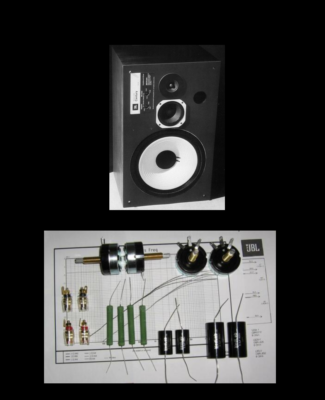JBL L100 (Gen-1) crossover 1% precision capacitors KIT upgrade +Lpads +posts