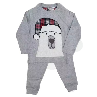 Ex Store Jungen Eisbär Santa Weihnachten Xmas Pyjama Alter 2 3 4 5 6 Jahre