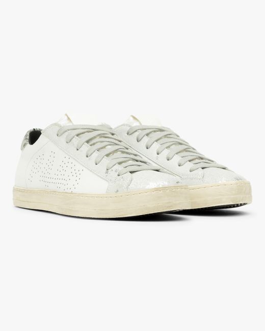 スニーカー P448 Women Sneakers CORBALI WHI SLV White Bali Recycled Fuchsia Sneaker – P448