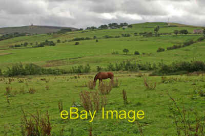 Photo 6x4 Field below Meadow Head Lane Darwen On the left horizon you can c2007