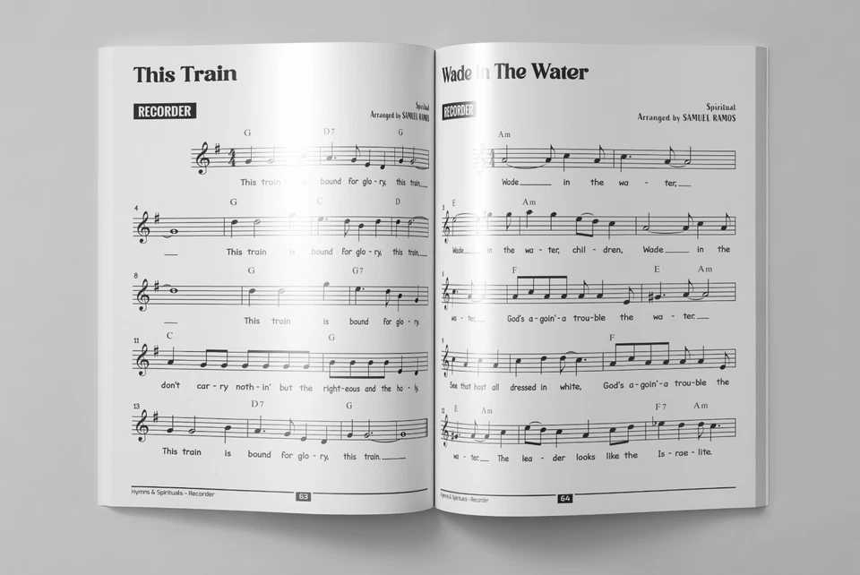 Hymns and Spirituals for Recorder: 50 Easy to Play Heartfelt Songs of Praise - Image 4 of 4