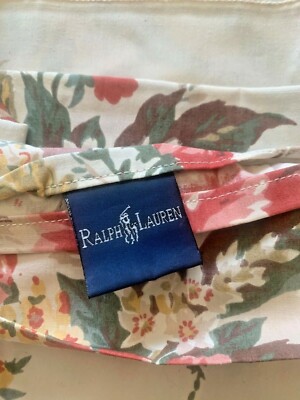 Vintage RALPH LAUREN Sheet DYLANS GROVE Flat TWIN Ruffle American