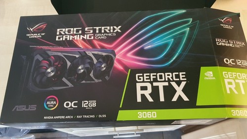 ROG STRIX ASUS NVIDIA RTX 3060 OC EDITION 12GB RGB GRAPHICS CARD