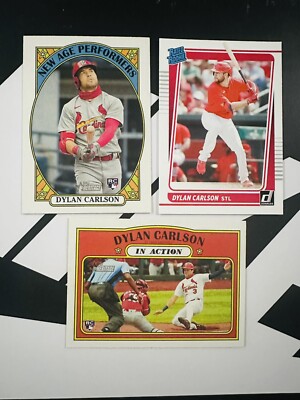 MLB Dylan Carlson 3 Rookie Card RC Lot M