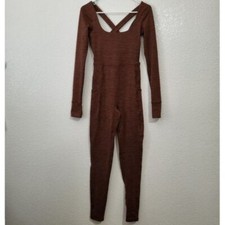 Women's FP Movement Relieve Cross Back Free People Long Sleeve Jumpsuit Sz XS