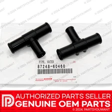 GENUINE Toyota Lexus OEM Heater Water Outlet T-Pipe Hose 87248-60460 [SET OF 2]
