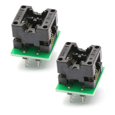 2pcs SOIC8 SOP8 zu DIP8 EZ Programmer Adapter Sockel Konverter Modul mit 150mil 