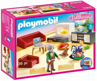 PLAYMOBIL Puppenhaus Wohnzimmer Mit Kamin 70207