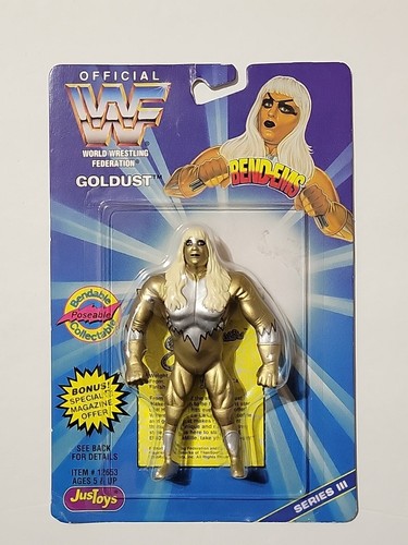 GOLDUST  WWE WWF JUST TOYS Series 3  Bend ems Vint...