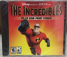 The Incredibles PC-CD ROM Print Studio NEW And SEALED DISNEY Pixar