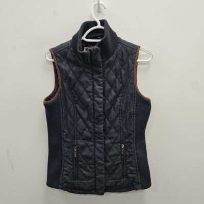 Schoffel Islington Diamond Quilt Country Farm Navy Fleece Gilet Weste Gr UK 8 
