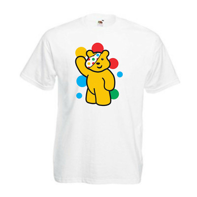 Kinder Männer Frauen T-Shirt Spotty Pudsey Bear Charity Kinder in Not Top Tee Geschenk