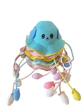 Pack of 12X Funny Bunny Cute Rabbit Moving Ear Flap Hat with Paws for Kids