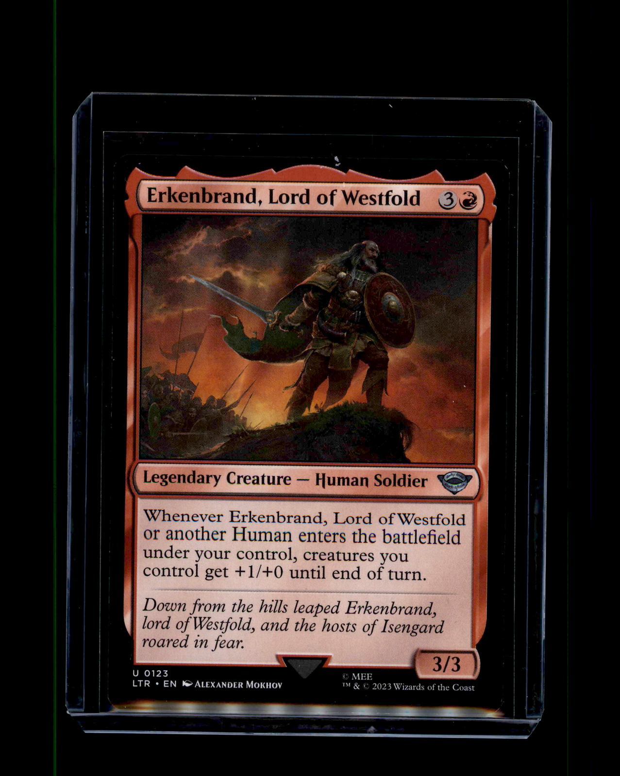 MTG Erkenbrand, Lord of Westfold #123 Uncommon The Lord of the Rings