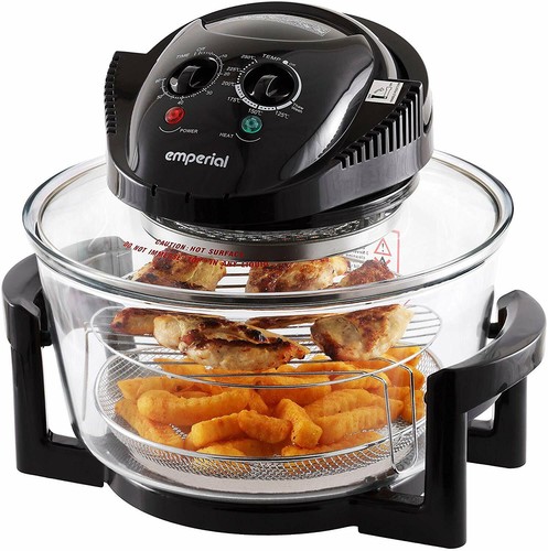 Emperial 17L alogena convezione fornello Friggitrice ad aria con Anello di  estensione Nero | eBay