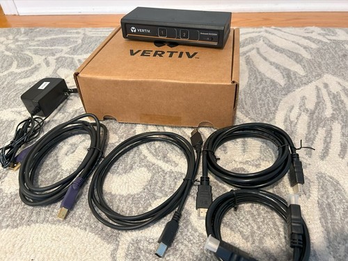 Vertiv Avocent 2-Port Standard HDMI Desktop KVM Switch SV220