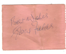 Gracie Fields Signed Page 1960s / Autographed Actress