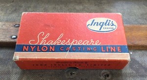 One Vintage Empty Shakespeare Box Nylon Casting Line Inglis Canada