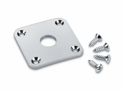Schaller Input Jack Plate for Gibson Les Paul Guitar - CHROME - 15190200
