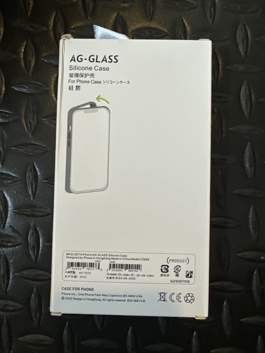 AG-Glass MagSafe MFor iPhone 14 Pro Max Silicone Glass Case