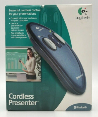 Logitech Cordless Presenter Bluetooth Laser Pointer Mouse CDLS PSNTR ...