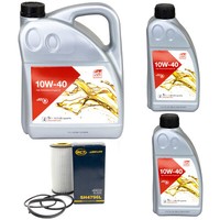 MotoröL Set MotoröL Febi SAE 10W-40 7 Liter + ÖLfilter FüR Volvo S60 S80 V70 2.4