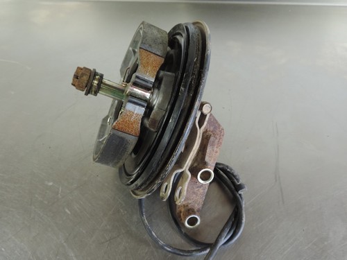 1999 Yamaha Bear Tracker 250 Left Front Brake Panel Shoes Knuckle Spindle Plate