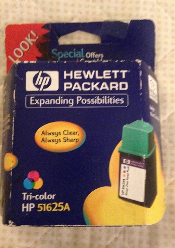 "hp HEWLETT-PACKARD" Tri-color inkjet Print Cartridge HP 51625A, Unopened Box