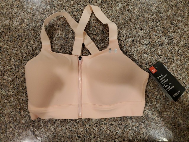 under armour front closure sports bra