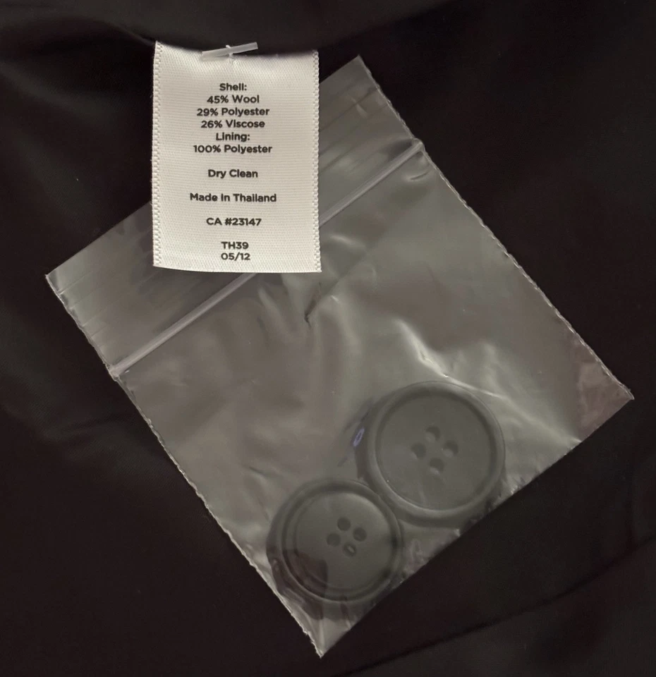 Blazer Talbots Mujer Talla 14W Rosa Mezcla de Lana a Cuadros Cuatro Botones Nuevo con Etiquetas Foto 4 de 4