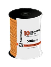 SOUTHWIRE 500-ft 10 -AWG Orange Stranded Copper THHN wire (By-the-roll)