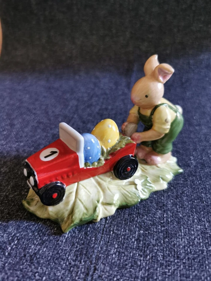 Villeroy & Boch Bunny Family Hase Hasenjunge startet Auto 14-5429-5483 Easter OV