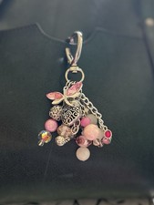 Pink Dragonfly Bling Bag Charm for Shoulder Bag Handbag Tote Key Chain Purse