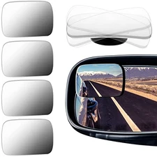 BBTO Blind Spot Car Mirror 4 Pack 360 Degree Glass Traffic Safety Rearview 