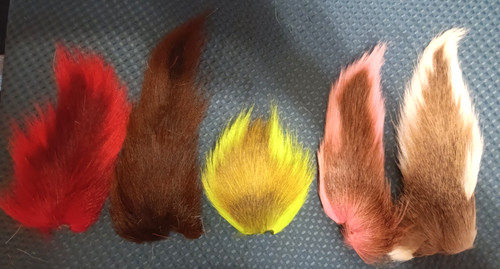 Prime Northern Bucktails-Fly Tying-Lot of 5 Assorted Colors-Long Fibers-NR!
