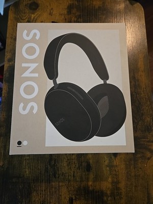 SONOS  Ace Wireless Noise-Canceling Over-Ear Headphones Black Open Box Complete 