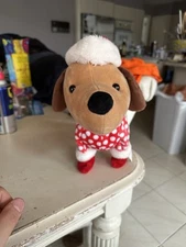 Simply Genius Animated Christmas Brown Dog Walking and Barking Like Gemmy 