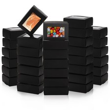 100 Pack Kraft Soap with Window, Heavy Duty Candy Gift , Mini Present Treat f...