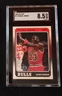 1988-89 Fleer Michael Jordan (HOF) Card #17 SCG 8.5 near mint-mint+