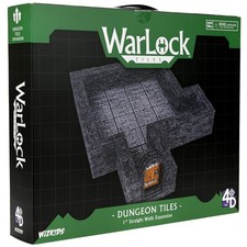 WarLock Tiles: Expansion Pack - 1 in. Dungeon Straight Walls  WizKids