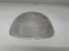 Vtg Unmarked Maybe Holophane Prismatic Glass Street Light Lens Shade 14"x11.5"