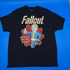 Fallout Vault Boy Prepare for the Future Graphic T Shirt XL Black