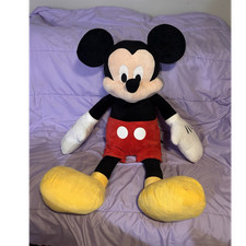 Disney Mickey Mouse 36 Large Plush Toy Black Red Yellow