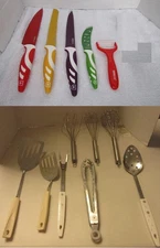 Kitchenware Set SWISS Made Chef's Stainless Steel Knives NEW Whisk Spoon Spatula